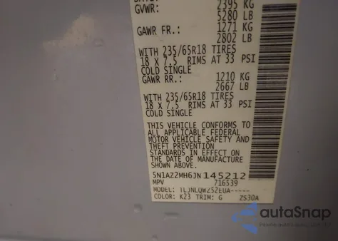 2018 Nissan Murano Sv z USA, uszkodzony, nr VIN 5N1AZ2MH6JN145212